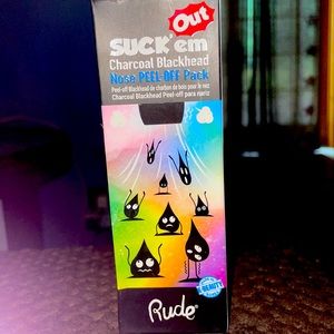 RUDE COSMETIC’S Suckem Out  Charcoal Blackhead Peel off the 👃!!